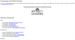 Desktop Screenshot of myths.com